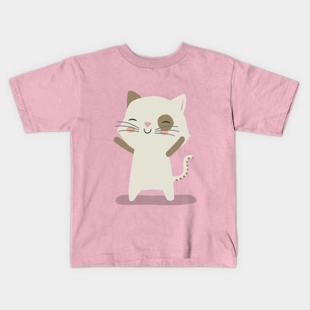 Yay cat Kids T-Shirt by imjustmike